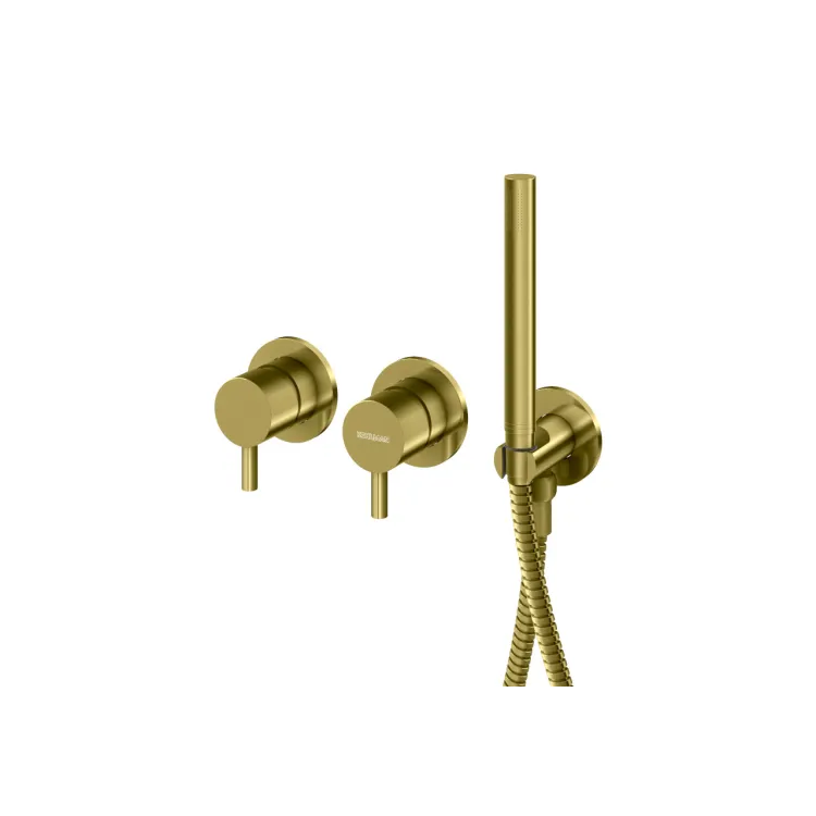 Kohlman Bateria wannowo-prysznicowa Axel BRUSHED GOLD QW260AGDB+dowolna słuchawka SP