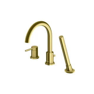 Kohlman Bateria wannowa z obrotową wylewką Axel BRUSHED...