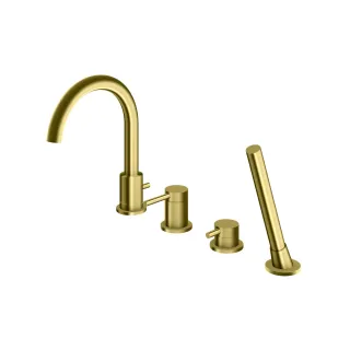 Kohlman Bateria wannowa z obrotową wylewką Axel BRUSHED...