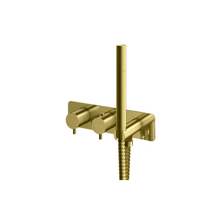 Kohlman Termostatyczna bateria wannowa Axel BRUSHED GOLD QW265AGDB