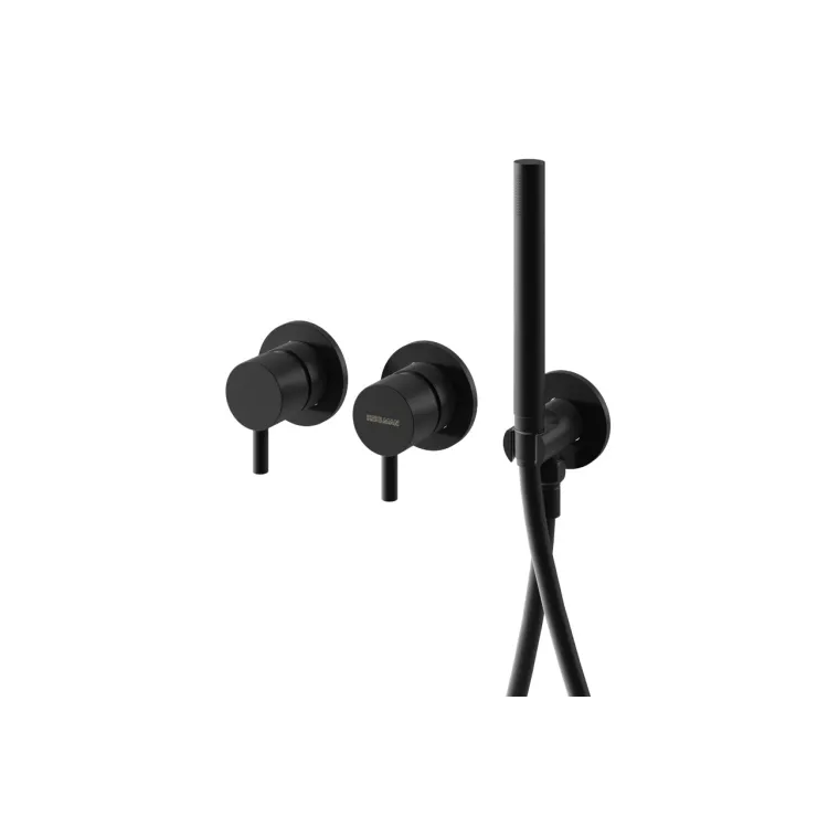 Kohlman Bateria wannowo-prysznicowa Axel BLACK QW260AB+dowolna słuchawka SP