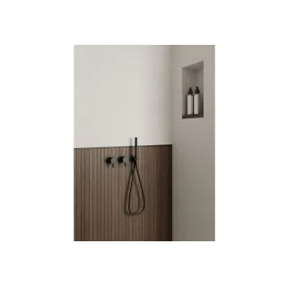 Kohlman Bateria wannowo-prysznicowa Axel BLACK QW260AB+dowolna słuchawka SP