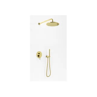 Kohlman Zestaw prysznicowy z deszczownicą 25cm Axel GOLD...