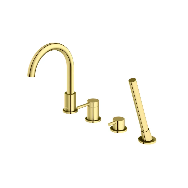 Kohlman Bateria wannowa z obrotową wylewką Axel GOLD QB244AGD