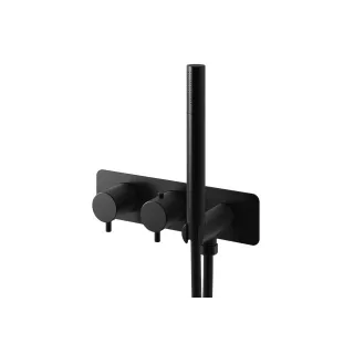 Kohlman Termostatyczna bateria wannowa Axel BLACK QW265AB