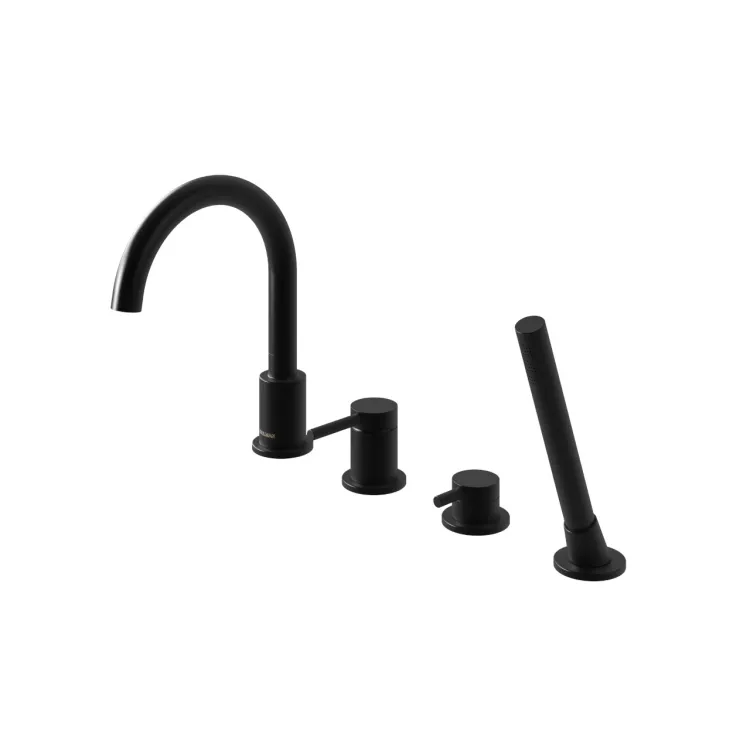 Kohlman Bateria wannowa z obrotową wylewką Axel BLACK QB244AB