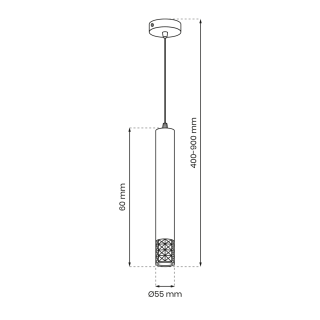 Lampa wisząca TUBI GOLD 1xGU10 ML8876