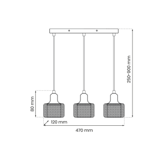 Lampa wisząca LUMI 3xG9 ML9748