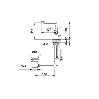 Kohlman Bateria bidetowa Boxine QB130B