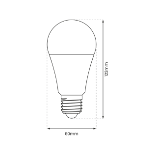 Żarówka LED 15W E27 A60 6000K EKZA0209