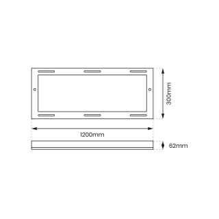 Ramka Aluminiowa 120x30 Backlit EKP0245