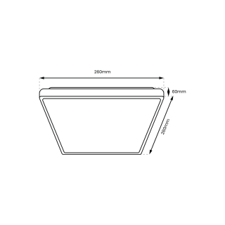 Plafon DABAR 11W LED IP44 ML0252