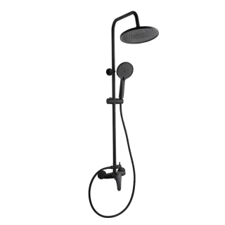 Invena DESZCZOWNIA Z BATERIĄ NATRYSKOWĄ KALYMNOS CZARNA...