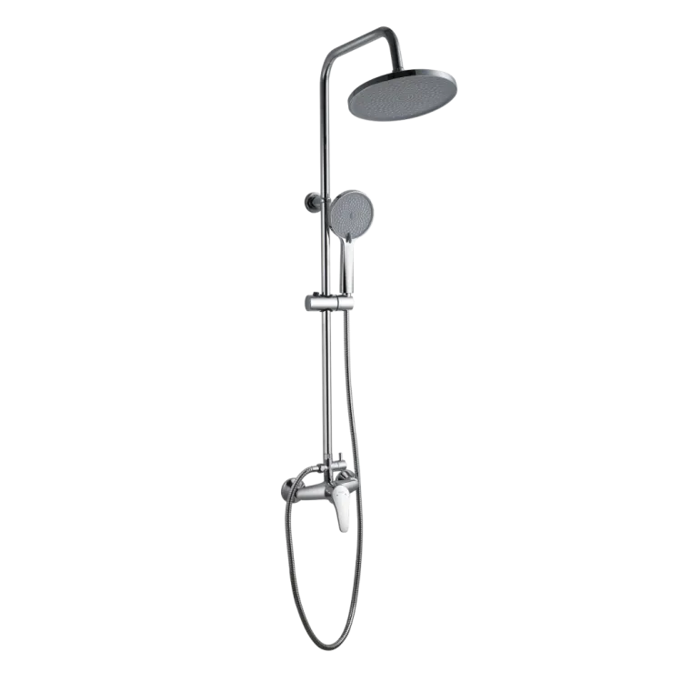 Invena DESZCZOWNIA Z BATERIĄ NATRYSKOWĄ NEFELE CHROM AU-29-001-V