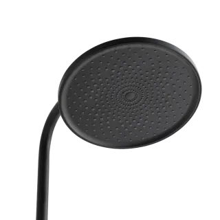 Invena DESZCZOWNIA Z BATERIĄ NATRYSKOWĄ KALYMNOS CZARNA AU-28-004-V