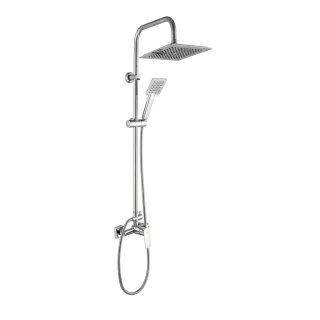 Invena DESZCZOWNIA Z BATERIĄ NATRYSKOWĄ STELONA, CHROM...