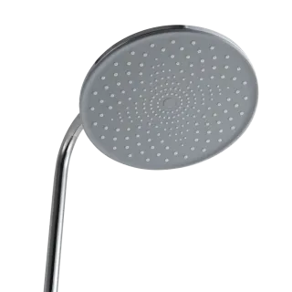 Invena DESZCZOWNIA Z BATERIĄ TERMOSTATYCZNĄ KASOS, CHROM AU-38-T01-V