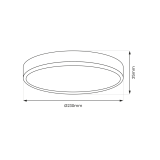 Plafon MAQ 18W 3CCT Czarny ML0438