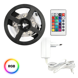 Zestaw Led RGB 3m IP54 Sterownik + Pilot EKZ0446