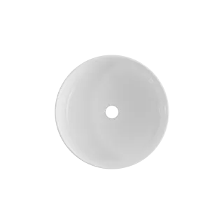 Invena UMYWALKA NABL GLAMOUR TREND 36CM OKRĄGŁA  RYFLOWANA, BIAŁA POŁY CE-63-001-C