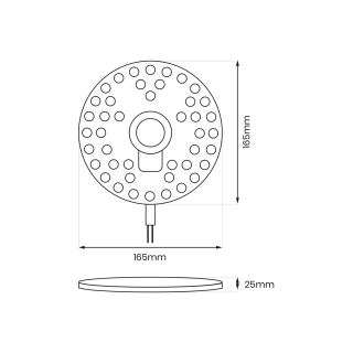 Moduł Led FIX 20W 3000K Fi160 EKM0462