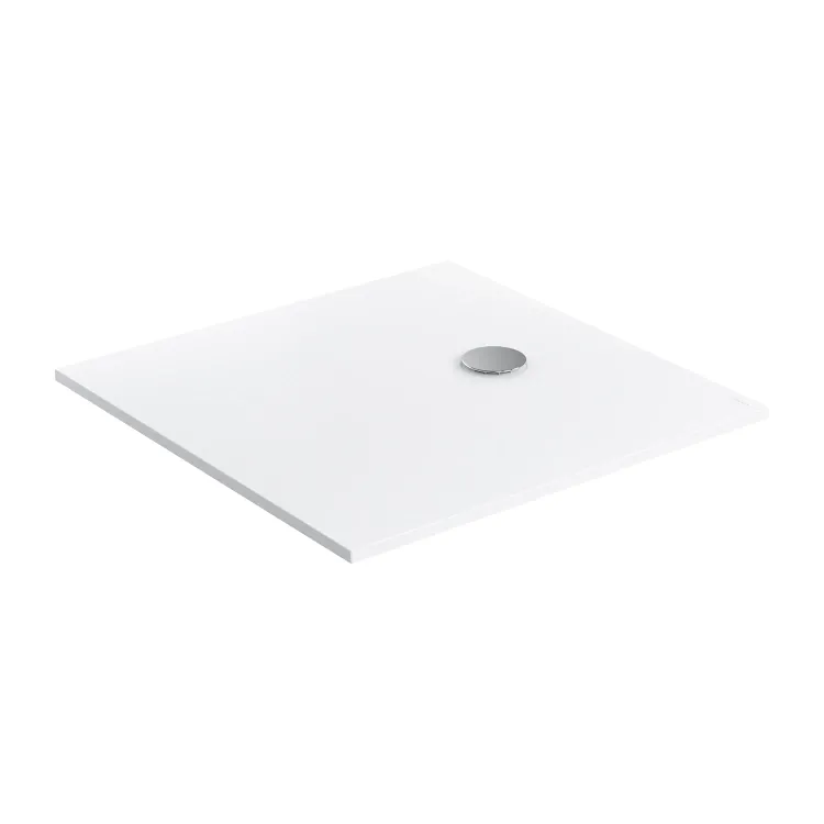 Omnires AQUAPURE kompozytowy brodzik prysznicowy antypoślizgowy, 90 x 90 cm, biały mat AQUAPURE90-KBM