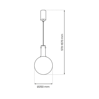 Lampa wisząca TORONTO 1xGU10 ML0325