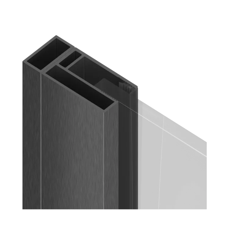 Excellent Ortigo profil poszerzający kabiny, 10mm, grafit szczotkowany KAEX.5090.AB