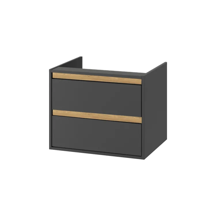 Excellent Tuto szafka wisząca 60 cm podumywalkowa 2 szuflady, szary/dąb MLEX.0103.600.GRBL