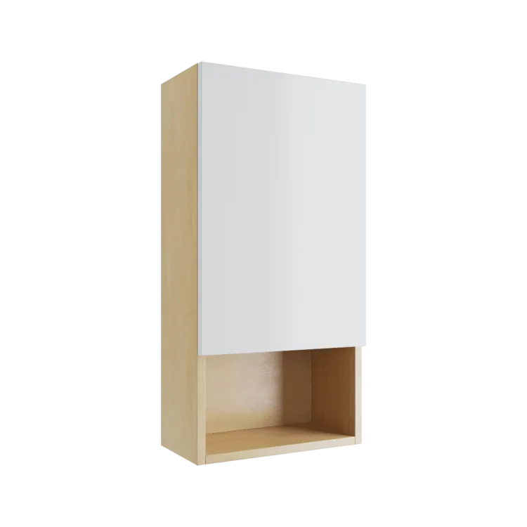 Excellent Tuto szafka wisząca wnękowa z frontem prawa 40x80 cm, dąb/biały połysk MLEX.0107.400.BLWH