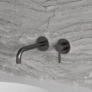 Omnires Y element natynkowy baterii umywalkowej podtynkowej z długą wylewką, grafit szczotkowany Y1215HLROGR