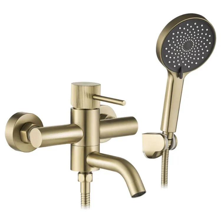 Rea BATERIA WANNOWA LUNGO STRIPE ZŁOTA SZCZOTKOWANA REA-B8055