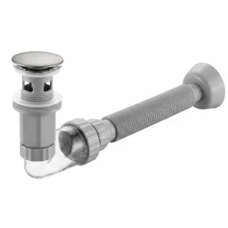 Rea SYFON UMYWALKOWY FLOW NIKIEL SZCZOTKOWANY REA-A9495