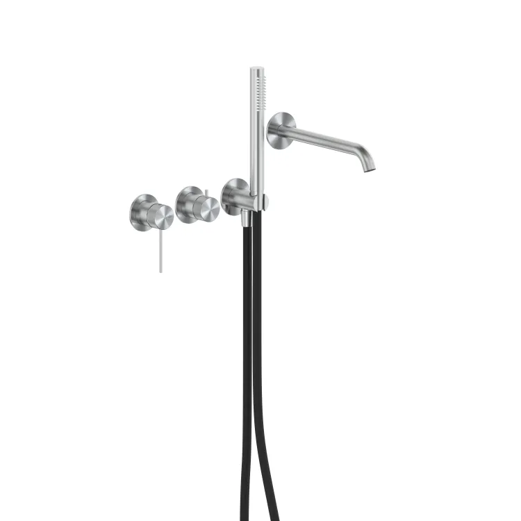 KFA Armatura MOZA 316L zestaw wannowy podtynkowy z baterią 3-otworową 2-funkcyjną 5049-410-22