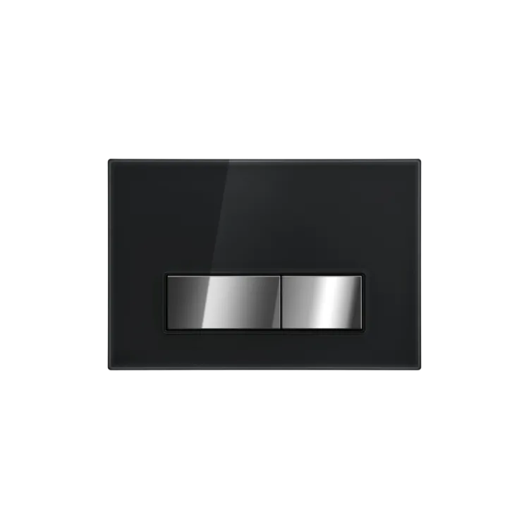 Invena PRZYCISK SPŁUKUJĄCY DO STELAŻA PODTYNKOWEGO, 605 CZARNY-CHROM CC-05-008-S