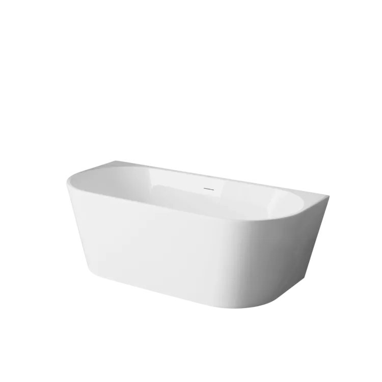 Invena WANNA WOLNOSTOJĄCA PRZYŚCIENNA 170 CM ASTRI Z SYFONEM AN-03-17U-F