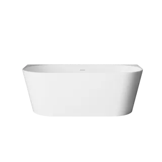 Invena WANNA WOLNOSTOJĄCA PRZYŚCIENNA 150 CM ASTRI Z SYFONEM AN-03-15U-F