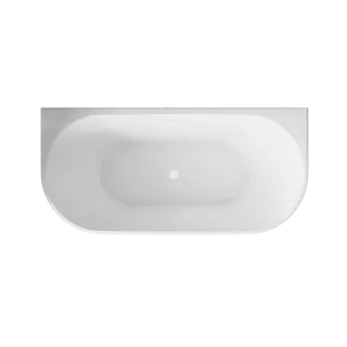 Invena WANNA WOLNOSTOJĄCA PRZYŚCIENNA 160 CM ASTRI Z SYFONEM AN-03-16U-F