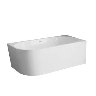 Invena WANNA WOLNOSTOJĄCA PRZYŚCIENNA PRAWA 170 CM ASTRI Z SYFONEM AN-03-17P-F