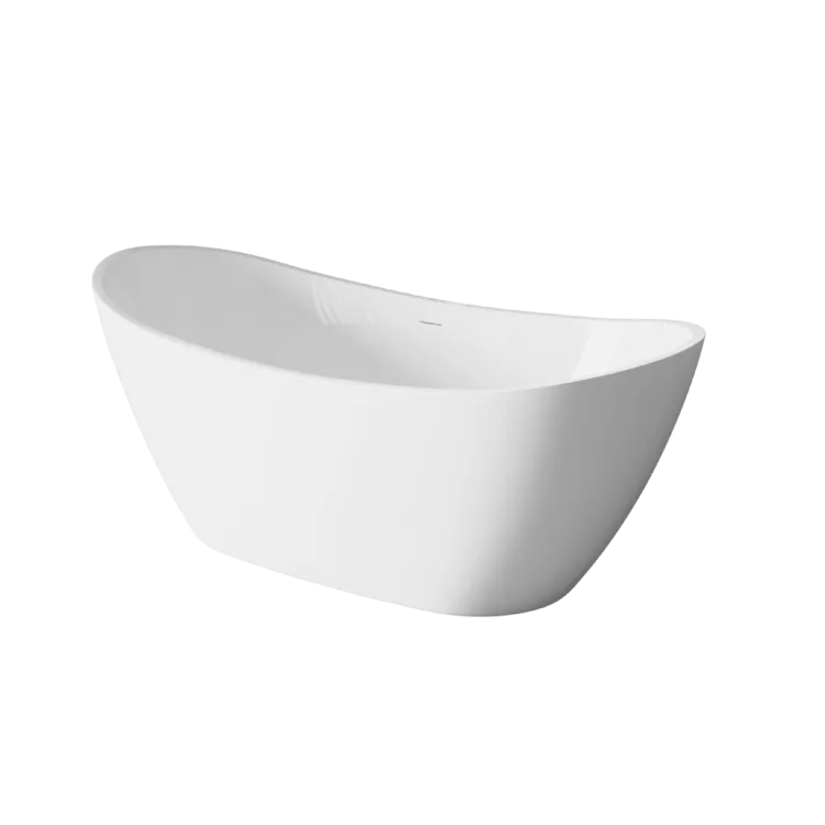 Invena WANNA WOLNOSTOJĄCA 160 CM ASTRI Z SYFONEM AN-03-160-F