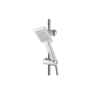 Invena DESZCZOWNIA Z BATERIĄ NATRYSKOWĄ TETRIVA, CHROM AU-18-B01-K