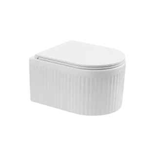 Invena ZESTAW PODTYNKOWY WC GLAMOUR Z PRZYCISKIEM 604 BIAŁY CK-92-042