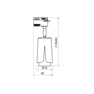 FLOWER BLACK GOLD TRACK 1xGU10 ML0263