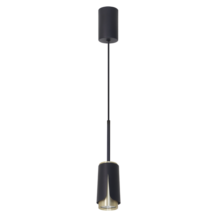 FLOWER BLACK GOLD LAMPA WISZĄCA 1xGU10 ML0267