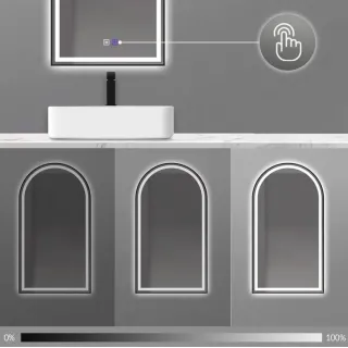 Rea LUSTRO LED DASH BLACK 60X100CM HOM-06504