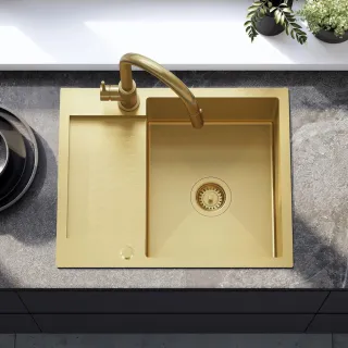 Rea ZLEWOZMYWAK PAUL BRUSH GOLD ZLE-06010