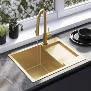 Rea ZLEWOZMYWAK PAUL BRUSH GOLD ZLE-06010