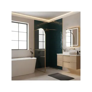 Rea ŚCIANKA PRYSZNICOWA SKY BRUSH GOLD 120 REA-K4331