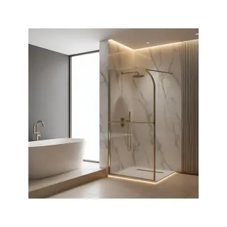 Rea ŚCIANKA PRYSZNICOWA SKY BRUSH GOLD 120 REA-K4331