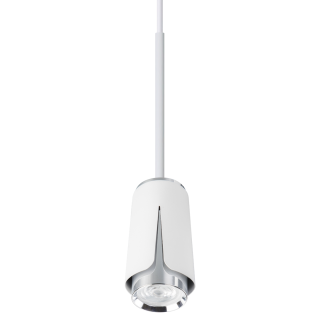 FLOWER WHITE CHROME LAMPA WISZĄCA 1xGU10 ML0275